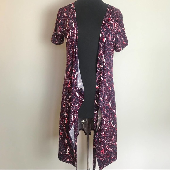 JustFab Blue & Pink Paisley Wrap Dress - Picture 5 of 7